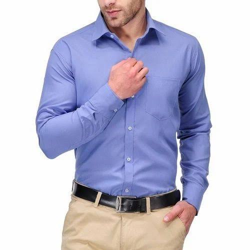 Sky Blue Linen Summer Shirt
